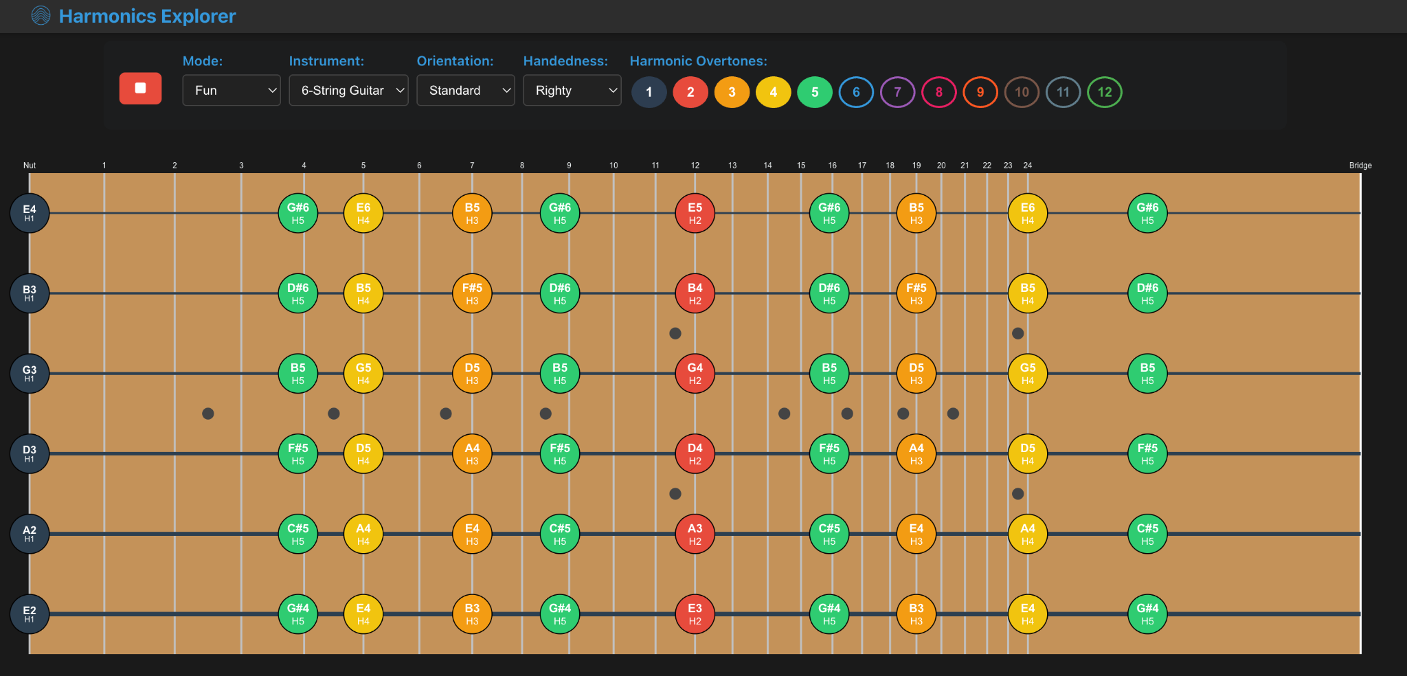 Harmonics Explorer Screenshot